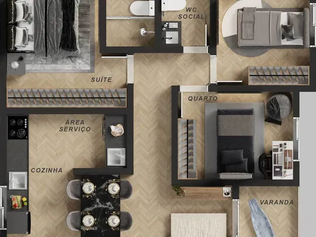 Imagem 4: Noa Apartamento com 2 dormitórios