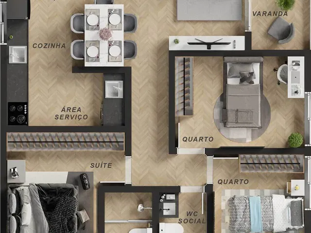 Imagem 6: Noa Apartamento com 2 dormitórios