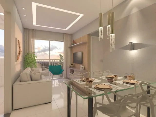 Imagem: O apartamento possui 2 Dormitórios, 1 Suíte, 2 Banheiros,
