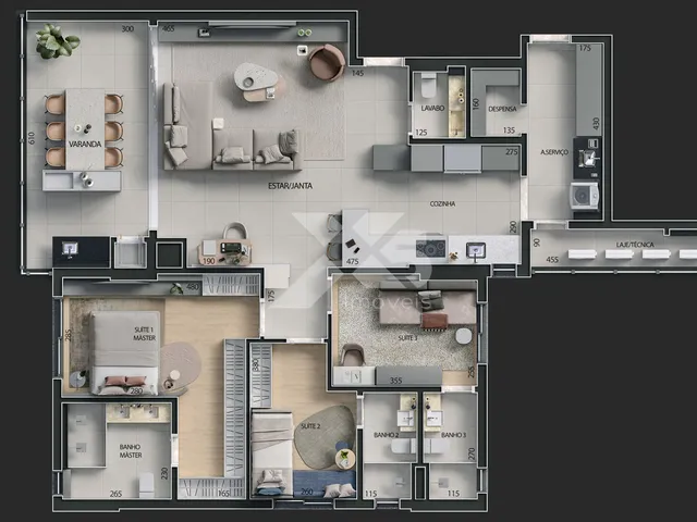 Imagem 9: Zahra - Apartamento 3 suítes à venda, 154.38m² no Zahra - Bela Suiça, Londrina