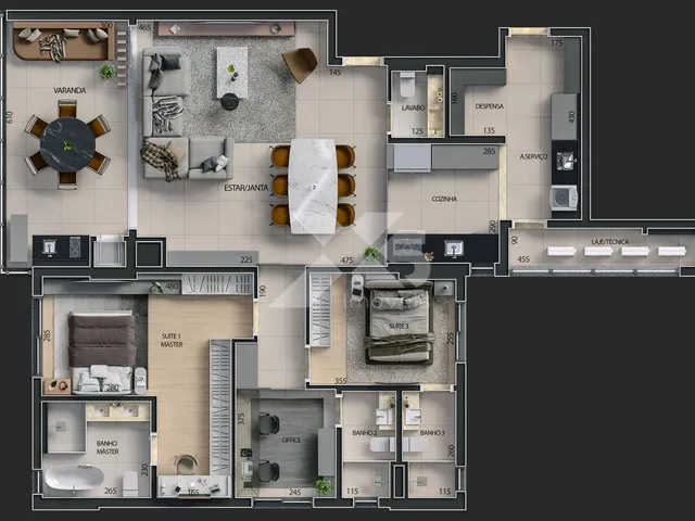 Imagem 6: Zahra - Apartamento 3 suítes à venda, 154.38m² no Zahra - Bela Suiça, Londrina