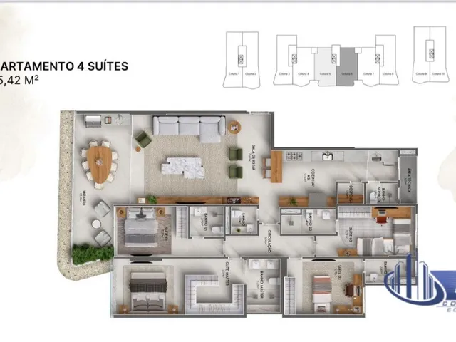 Imagem 3: LANÇAMENTO: Apartamento de Luxo na Enseada Azul, Guarapari-ES - 4 Quartos, 4 Suítes