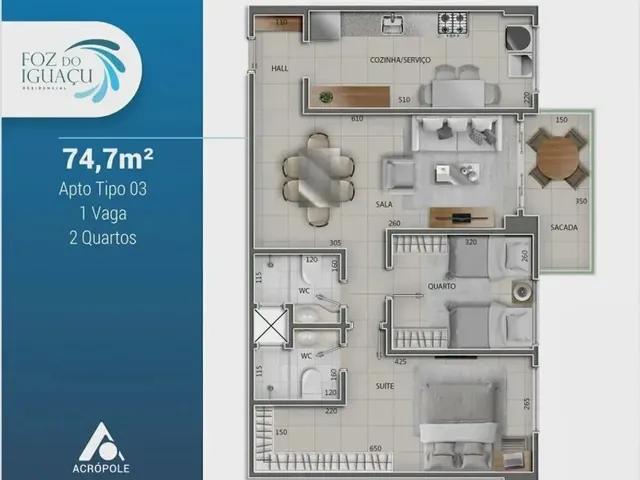 Imagem 16: Foz do Iguaçu viva em um imóvel que oferece conforto com estilo e segurança para