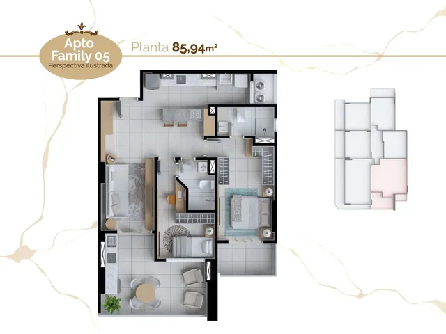 Imagem 3: Vogue Nazaré - Studios e Apartamentos de 1 e 2 quartos (1 suites) em Nazaré - Belém