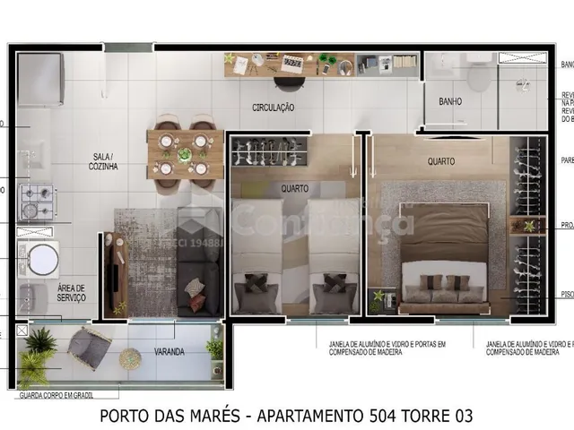 Imagem 6: Apartamento À Venda na Barra do Ceará em Fortaleza/Ce