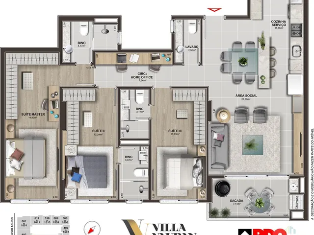 Imagem 10: Apartamento Alto Padrão no Estreito em Construção - Florianópolis