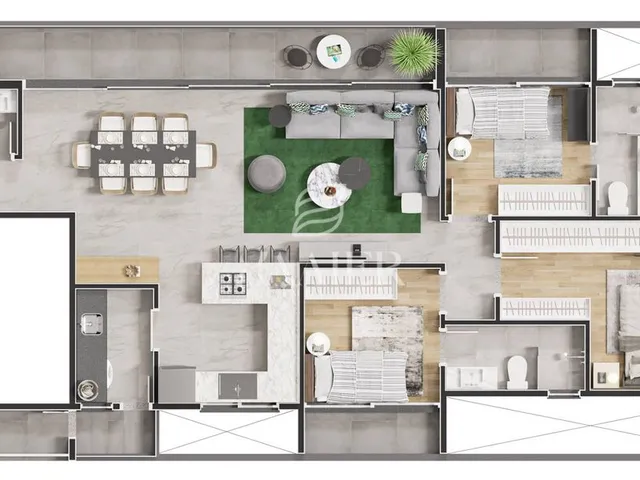 Imagem 12: Apartamento com 3 quartos, América - Joinville