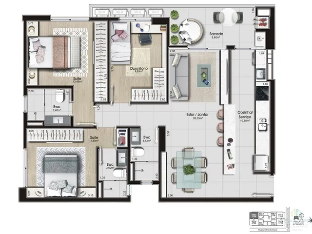 Imagem 8: Apartamento em Kobrasol, São José/SC