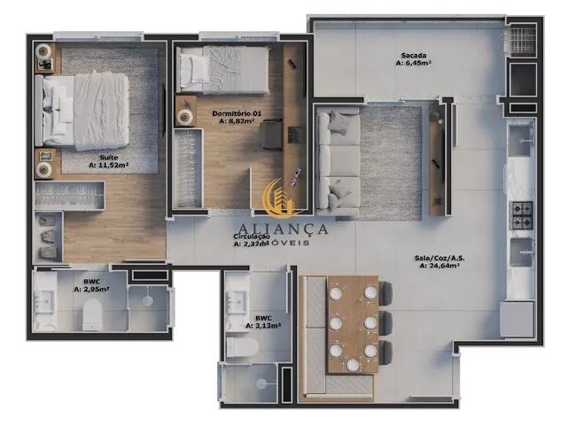 Imagem 10: Apartamento em Roçado, São José/SC