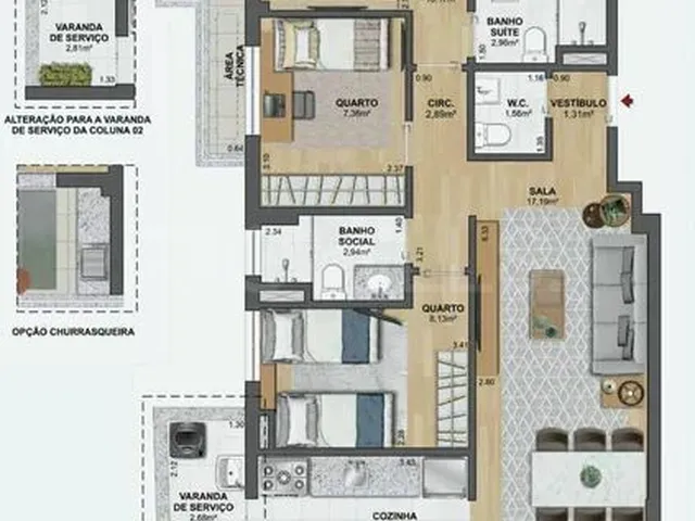Imagem 4: Apartamento de 3 quartos, com 84m², à venda no Centro, Niterói/RJ