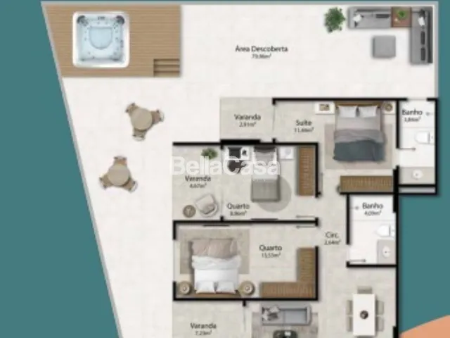 Imagem 14: Lançamento - Edifício Ilha de San Pietro: Apartamentos à Venda, 3 quartos sendo 1
