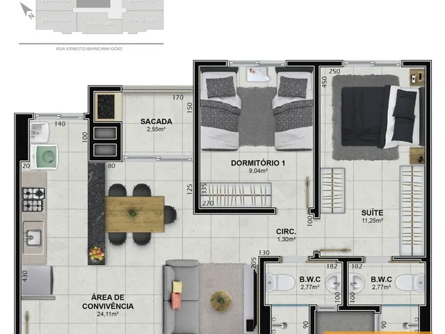 Imagem 2: Residencial Parque América/ B. Próspera/ Criciúma/ SC