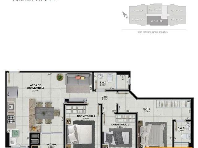 Imagem 10: Residencial Parque América/ B. Próspera/ Criciúma/ SC