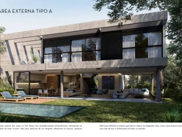 Imagem: A casa em condomínio possui 4 Dormitórios, 4 Suítes, 6