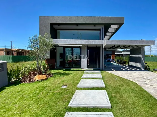 Imagem: Casa nova, plana, com 4 suítes, semimobiliada