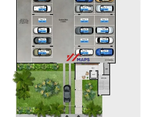 Imagem 11: Área privativa com quatro quartos, duas suítes, duas semi-suítes e quatro vagas de