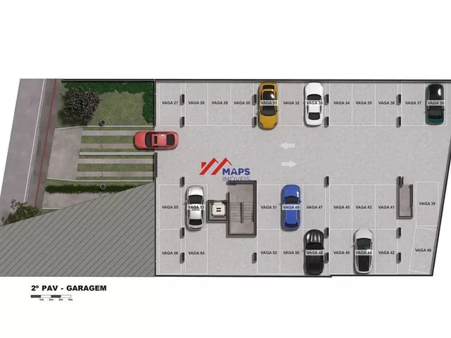 Imagem 6: Área privativa com três quartos, uma suíte, duas semi-suítes e duas vagas de garagem