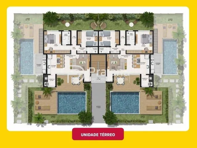 Imagem 4: Apartamento de 2 quartos à venda em Imbassai, Mata de São João-BA: 2 suítes, sala