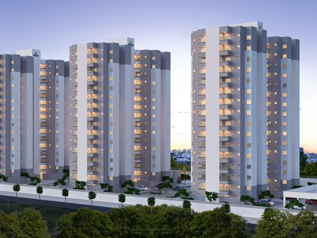Imagem 4: Apartamento com 2 quartos, suíte, sacada gourmet, elevador e área de lazer completa no