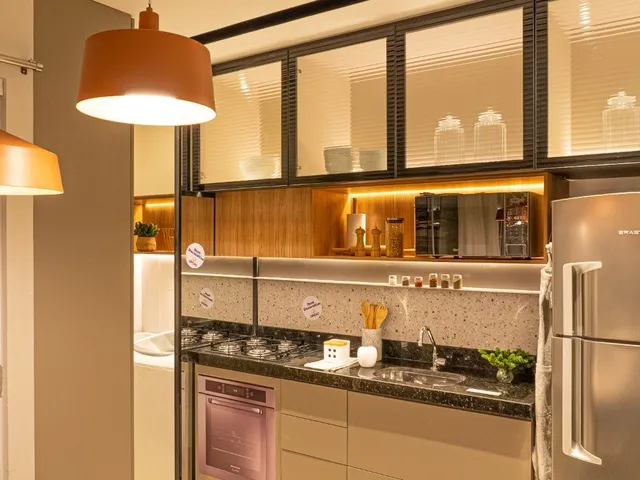 Imagem 12: Apartamento com 2 quartos, suíte, sacada gourmet, elevador e área de lazer completa no