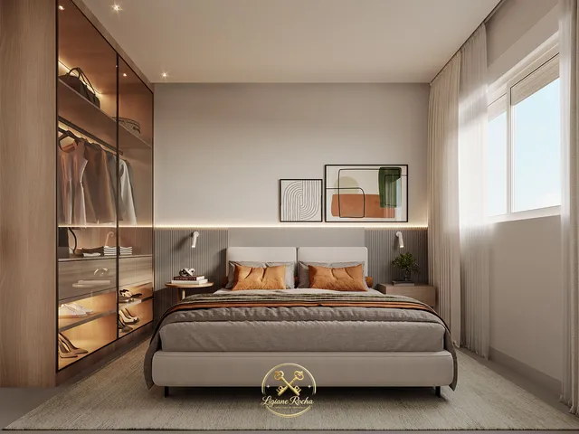 Imagem: O apartamento possui 2 Dormitórios, 1 Suíte, 1 Banheiro,