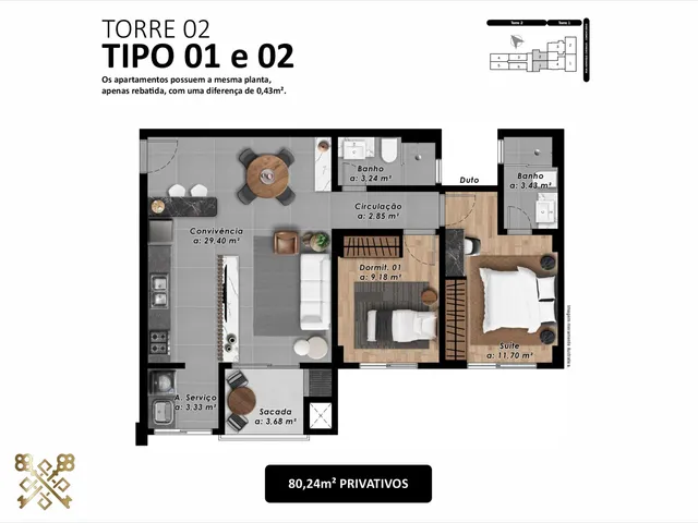 Imagem 11: Apartamento espaçoso com 04 dormitórios com 01 suite