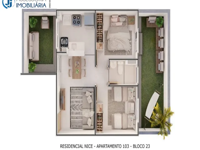 Imagem 4: PCVA - Ville dos Ventos - Venda de apartamento em Parnamirim com 2 quartos
