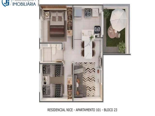 Imagem 7: PCVA - Ville dos Ventos - Venda de apartamento em Parnamirim com 2 quartos