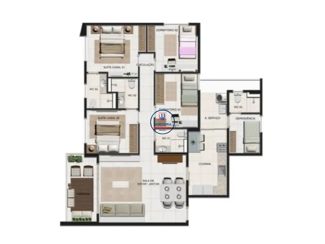 Imagem 14: Venda de apartamento em Capim Macio, Natal-RN, com 4 quartos e fica em ótima