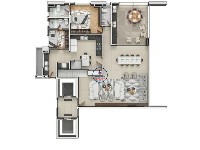 Imagem 3: Apartamento à venda em Natal-RN, Candelária: 4 quartos, 4 suítes, 2 salas, 5