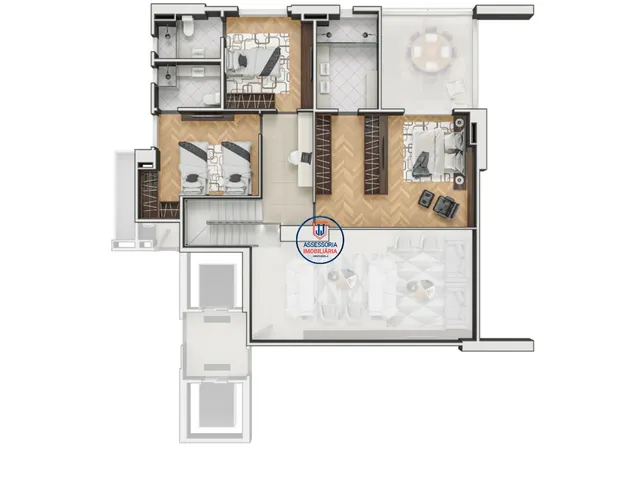 Imagem 5: Apartamento à venda em Natal-RN, Candelária: 4 quartos, 4 suítes, 2 salas, 5