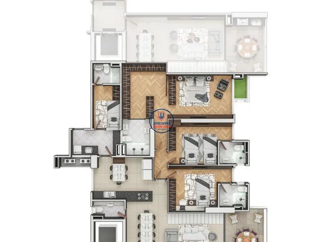 Imagem 9: Apartamento à venda em Natal-RN, Candelária: 4 quartos, 4 suítes, 2 salas, 5