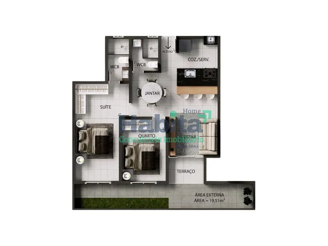 Imagem 15: Apartamentos de 2 e 3 Quartos nos Bancários – Lazer e Sofisticação em um só lugar
