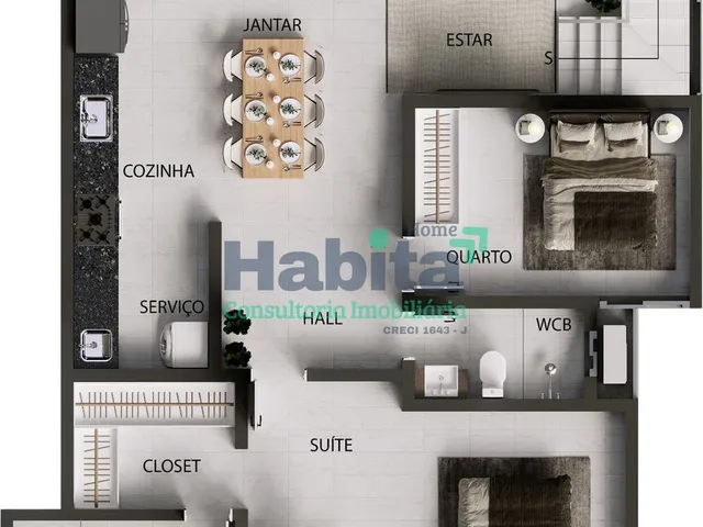 Imagem 3: Apartamentos de 2 e 3 Quartos nos Bancários – Lazer e Sofisticação em um só lugar