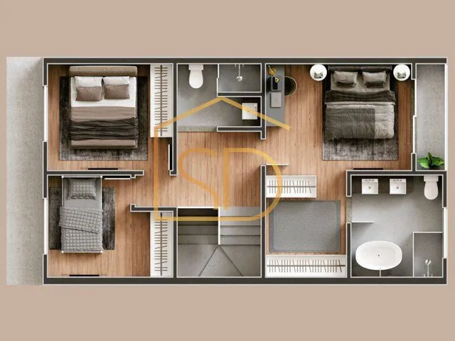 Imagem 13: Espetacular Casa Triplex Alto Padrão no Condomínio Vila Doro com 3 quartos 1 suíte e