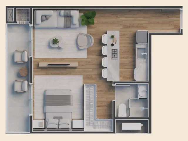 Imagem 12: ON! - ON! Apartamento com 1 dormitório