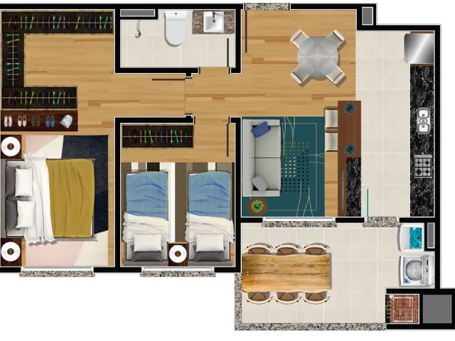 Imagem 8: Apartamento à venda no bairro Nossa Senhora da Saúde - Caxias do Sul/RS
