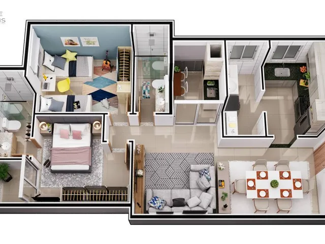 Imagem 7: Apartamento, 72m², à venda em Ipatinga, Veneza