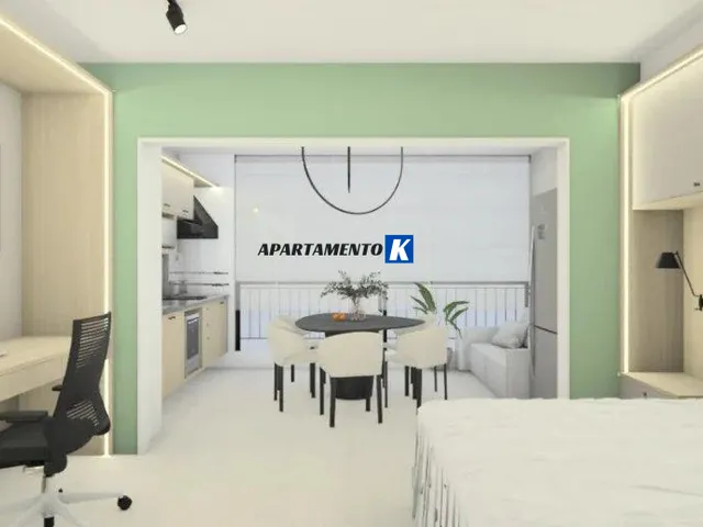 Imagem: Studio MOBILIADO p/ LOCAÇÃO, 39m², Varanda
