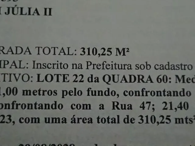 Imagem 2: ? Dois Lotes Juntos na Avenida Principal do Jardim Júlia II – Mais de 600 m²! Cada
