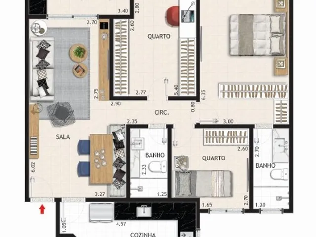 Imagem 2: Apartamento à venda no bairro Recreio dos Bandeirantes - Rio de Janeiro/RJ