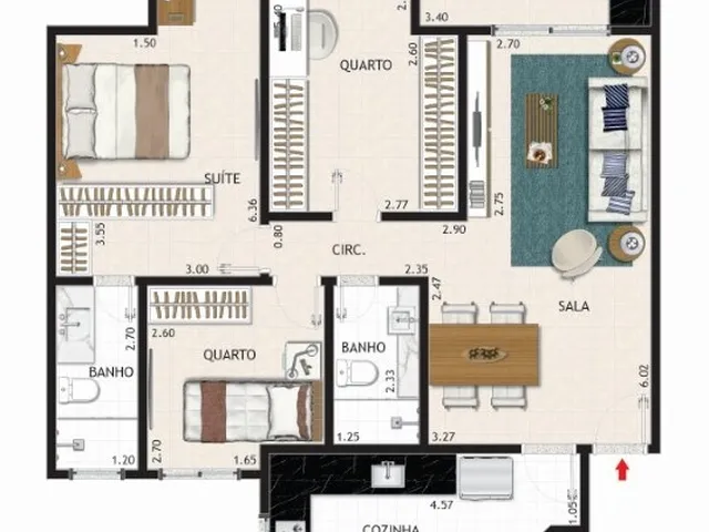 Imagem 3: Apartamento à venda no bairro Recreio dos Bandeirantes - Rio de Janeiro/RJ