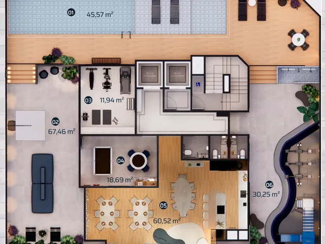 Imagem 2: San Andrés Apartamento com 3 dormitórios