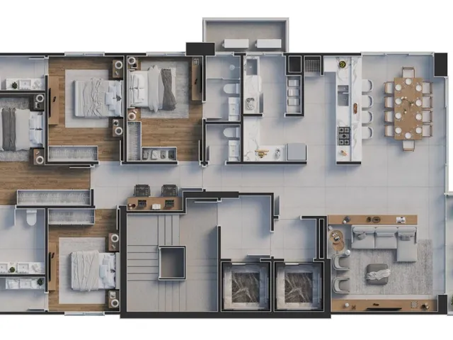 Imagem 4: Apartamento Pronto em Balneário Camboriú/Sc com 180M² Área Privativa Sendo 4 Suítes 3 Vagas de Garagem, Lazer Completo