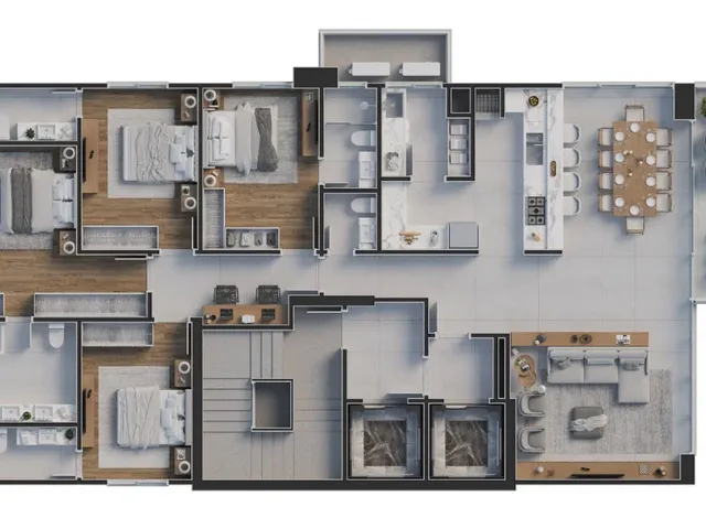 Imagem 2: Apartamento Pronto em Balneário Camboriú/Sc com 180M² Área Privativa Sendo 4 Suítes 3 Vagas de Garagem, Lazer Completo