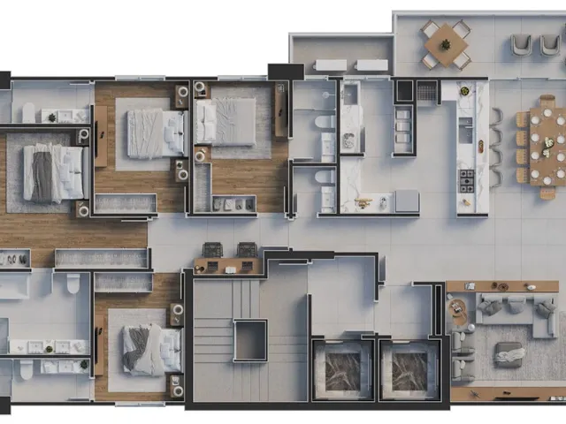 Imagem 5: Apartamento Pronto em Balneário Camboriú/Sc com 180M² Área Privativa Sendo 4 Suítes 3 Vagas de Garagem, Lazer Completo