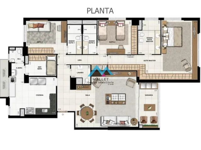 Imagem 15: Excelente apartamento de luxo, com 3 suítes, 181,10 m², com 2 vagas de garagem, à