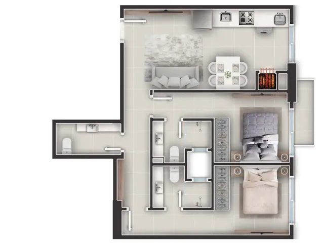 Imagem 10: Salem Flats Apartamento com 2 dormitórios