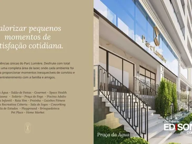 Imagem 4: Apartamentos no Edifício Parc Lumière à venda em São José, Barreiros - 03 Suítes