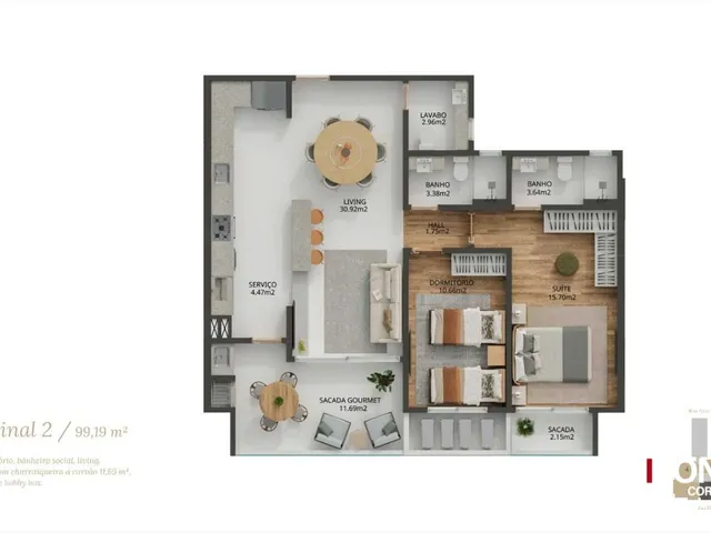 Imagem 7: Apartamentos no Edifício Parc Lumière à venda em São José, Barreiros - 03 Suítes
